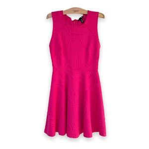 AQUA Pink Skater Dress (S)